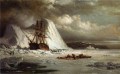 Barco Icebound barco paisaje marino William Bradford